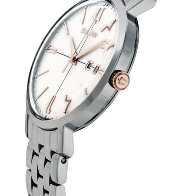 Đồng Hồ Nữ Bulova Dây Thép Không Gỉ 98M130 - Mặt Trắng