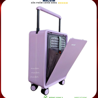 Vali cao cấp Macsim SMLV2306 cỡ 20 inch màu tím - Hàng loại 1