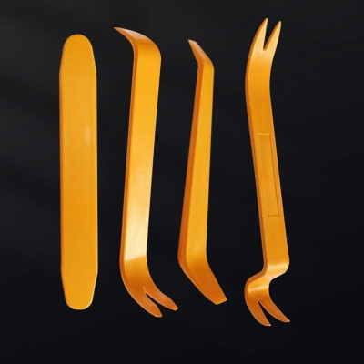 BỘ 4 DỤNG CỤ THÁO GỠ NỘI THẤT Ô TÔ BẰNG NHỰA tặng 1 THANH GHI SỐ THOẠI TRÊN XE Ô TÔ