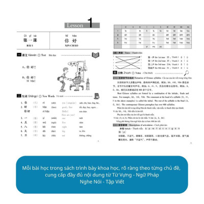 Sách - Giáo Trình Hán Ngữ 1 - Tập 1 - Quyển Thượng - Phiên Bản Mới - MCBooks