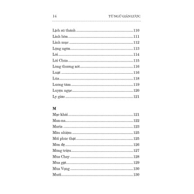 Sách - Từ Ngữ Giản Lược - Tìm Hiểu Đức Tin - Giáo Lý - Phụng Vụ - Bayard Việt Nam