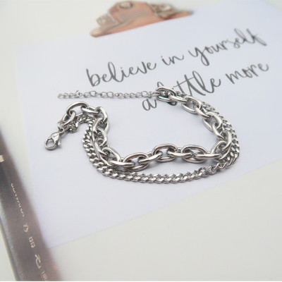 Vòng tay lắc tay unisex cá tính vòng tay nam vòng tay nữ phong cách Âu Mỹ cá tính punk rock hip hop