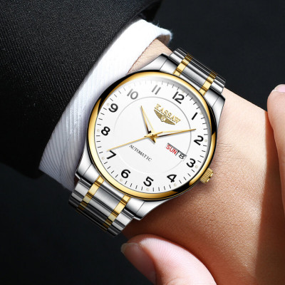 Đồng hồ nam chính hãng Kassaw K802-1 hàng mới 100% ,kính sapphire chống nước,chống xước,máy cơ (Automatic),dây kim loại thép không gỉ 316L ,kiểu dáng đơn giản ,size  mặt nhỏ 38mm