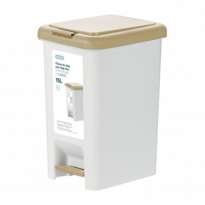 Thùng Rác Đạp Chữ Nhật Hiro 10L-15L-20L-30L