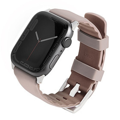 Dây đeo UNIQ Linus Waterproof Airsoft Silicone 38/40/41mm For Apple Watch Series 1-8/SE mềm mịn chống thấm mồ hôi nước