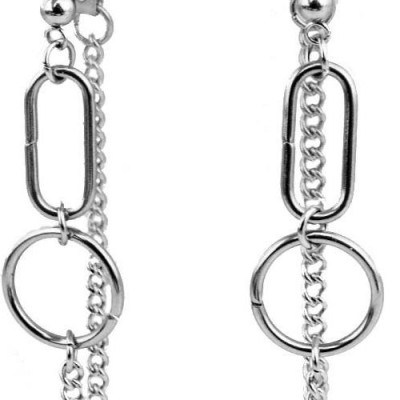 Bông tai xu thế thời trang unisex lỗ đinh 1 đôi