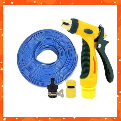 Bộ dây vòi xịt nước rửa xe,tưới cây tăng áp 3 lần 15m(cút nhựa nối 713-1) 206317