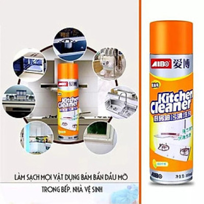 Bình Xịt Bếp Cam, Chai Xịt Tẩy Rửa Đa Năng Kitchen Cleaner 500ml – TN20930
