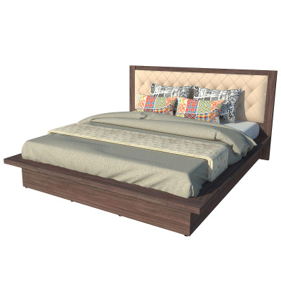 Giường ngủ cao cấp Tundo màu nâu 160cm x 200cm