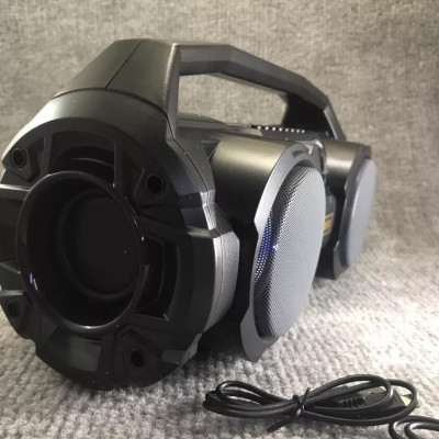 Loa Karaoke Bluetooth Xách Tay KM-S1 (Tặng Kèm 1 MIC Hát Có Dây Cắm Trực Tiếp, Bass Không Dây, Đèn Led Sống Động, Tặng kèm dây đeo điện thoại) - Hàng Nhập Khẩu