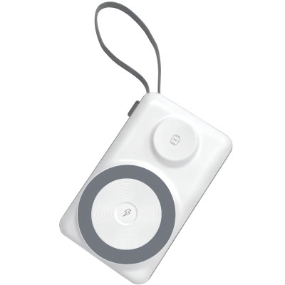 Pin dự phòng Magnetic 3in1 công suất 22.5W Choetech B696 dung lượng 20000mAh tích hợp cáp iP và Type C (Hàng chính hãng)