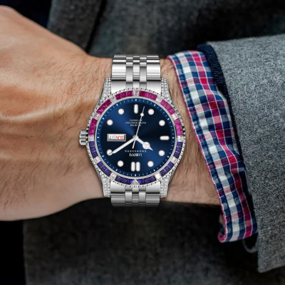 Đồng hồ nam chính hãng LOBINNI L19036-1,Kính Sapphire,chống xước,chống nước 50M,BH 24 tháng,máy cơ(Automatic)