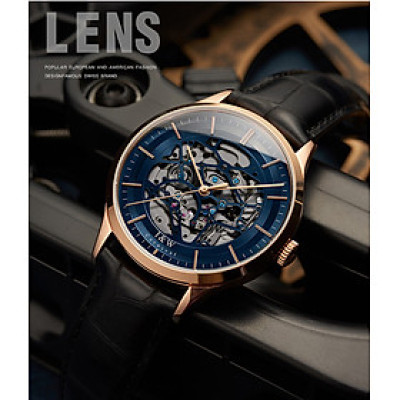 Đồng Hồ Nam I&W Carnival 524G1 Chính Hãng Full Box Chống Nước Kính Chống Xước Dây Da Cao Cấp BH 24T (Máy Cơ Tự Động)