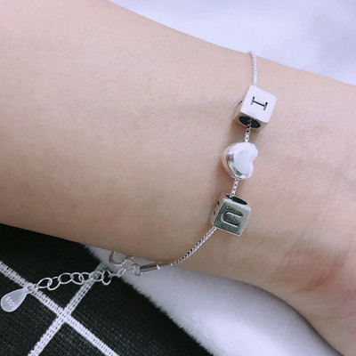 Lắc bạc I LOVE U -  Ngọc Quý Gemstones