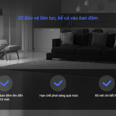 Camera WiFi quay quét EZVIZ H6C Pro 3K 5MP - hàng chính hãng