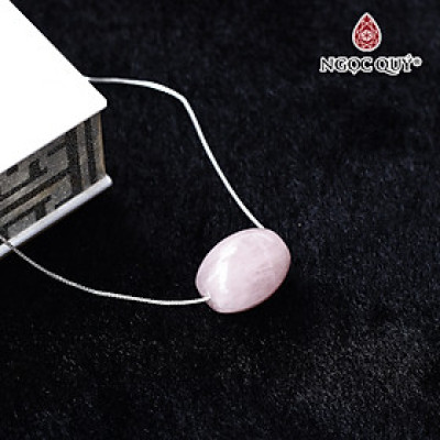 Mặt dây chuyền lu thống đá thạch anh hồng tặng dây bạc mệnh hỏa, thổ - Ngọc Quý Gemstones