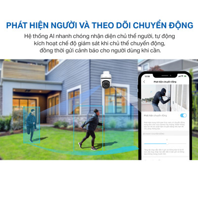 Camera Wifi Ngoài trời TP-Link Tapo C520WS - Độ phân giải 2K 4MP, Chống chịu thời tiết IP66, Có màu ban đêm - Hàng chính hãng