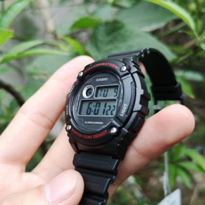 Đồng Hồ Điện Tử Nam Chính Hãng Casio W-216H-1AV Dây Nhựa