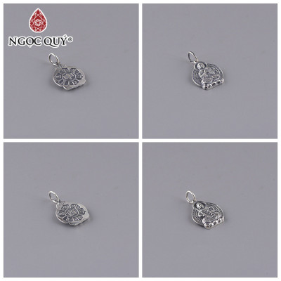 Mặt dây chuyền phật bản mệnh bạc 999 - tặng dây đeo vải dù - Ngọc Quý Gemstones