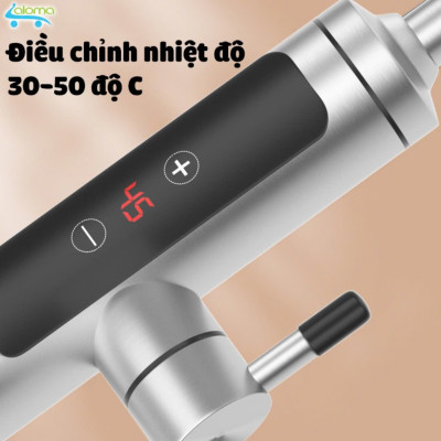 (CÓ CHỈNH NHIỆT ĐỘ )Máy làm nóng nước trực tiếp tại vòi bằng inox cao cấp kèm ổ điện chống giật
