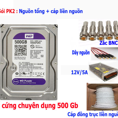 Trọn Bộ 4 Camera Hikvision 1080P  (Nhà Riêng, Văn Phòng) Hàng Chính Hãng