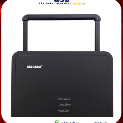 Vali cao cấp Macsim SMLV2301 cỡ 24inch màu đen - Hàng loại 1