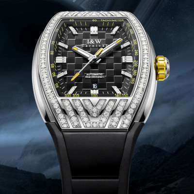 Đồng Hồ Nam I&W Carnival 727G Chính Hãng Full Box Chống Nước Kính Chống Xước Dây Silicon Cao Cấp BH 60T (Máy Cơ Tự Động)