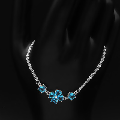 Lắc Tay Nữ Bạc Hiểu Minh LTU482B cỏ 4 lá may mắn bạc ta