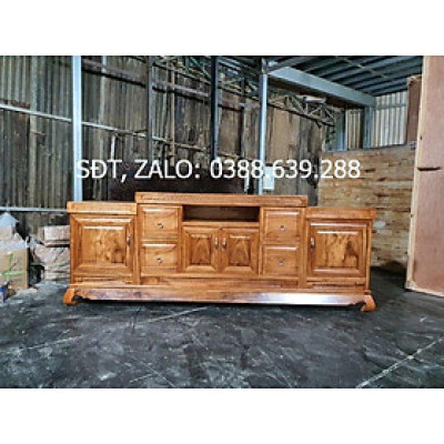 kệ tivi gỗ hương xám dài 2m - 2,2m - 2,4m