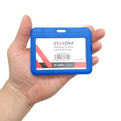 Bảng Tên Nhựa Cao Cấp Ngang Stacom ID6633 Nhiều Màu