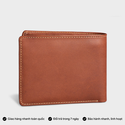 Ví nam da bò Lata ( Thời trang nam - Ví da thật LVN68 )