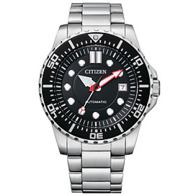 Đồng Hồ Nam Citizen Dây Thép Không Gỉ NJ0120-81E - Mặt Đen