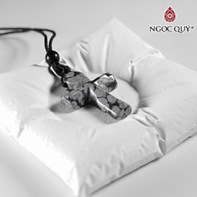 Dây chuyền thánh giá đá thiên nhiên - Ngọc Quý