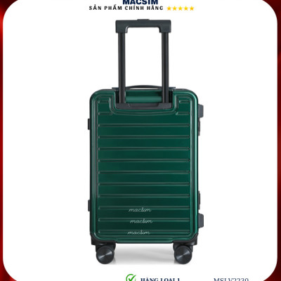 Vali cao cấp Macsim SMLV2230 cỡ 20 inch màu xanh đậm ( dark green)- Hàng loại 1