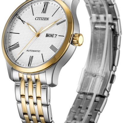 Đồng Hồ Nam Citizen Dây Thép Không Gỉ NH8354-58A - Mặt Trắng