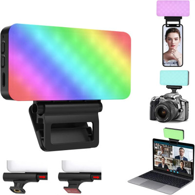 Đèn led RGB Z1 hỗ trợ ánh sáng quay, chụp ảnh có kèm phụ kiện gắn thiết bị - Hàng chính hãng