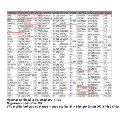 (Clip HDSD) Remote điều khiển máy lạnh đa năng 1000 tần số cho các hãng sản xuất vn, thái lan, nội địa nhật (HDSD TV)