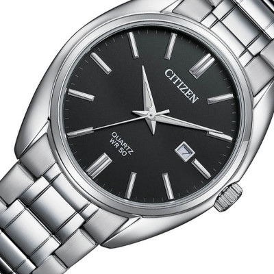 Đồng Hồ Nam Citizen Dây Thép Không Gỉ BI5100-58E - Mặt Đen