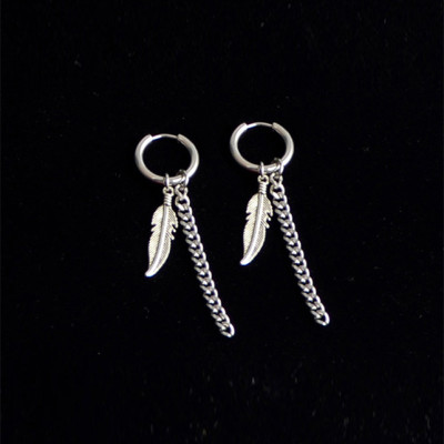 Bông tai nam hình lông vũ BT379