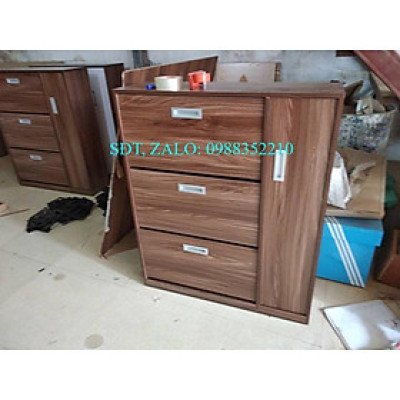 Tủ giầy thông minh 3 tầng màu vân gỗ