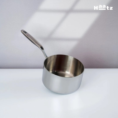 Quánh Inox316 Đúc Đáy Liền 3 Lớp Haatz CIC1240 Size 16cm - Hàng Chính Hãng Bảo Hành 5 Năm