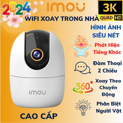 Camera IMOU A32EP-3Mp 2K  Xoay 360° Full HD 2.0MP Siêu Nét Góc Rộng Đàm Thoại Hai Chiều- HÀNG CHÍNH HÃNG
