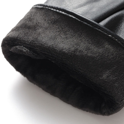 Găng tay nam mùa đông lót nỉ lông ấm áp lòng bàn tay chống trượt, cảm ứng điện thoại GTN2