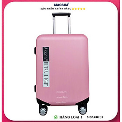 Vali cao cấp Macsim Aksen hàng loại 1 MSAK8233 cỡ 20inch-màu hồng