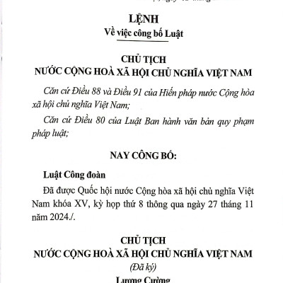 Sách - Luật Công Đoàn