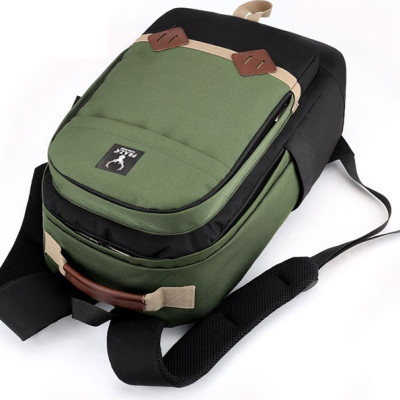 Combo Balo Thời Trang Hàn Quốc PRAZA - BL167 (Xanh Lá phối Đen) Và Túi Đeo Chéo PRAZA - DC095 (Đen)