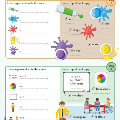 French For Everyone Junior 5 Words A Day: Learn And Practise 1,000 French Words