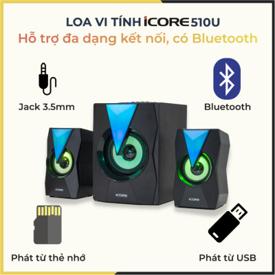 Loa Vi Tính 2.1 iCore 510U - Hàng Chính Hãng