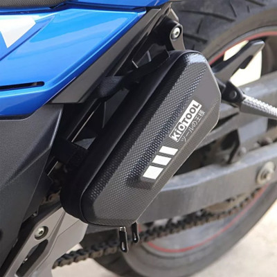 Túi treo sườn xe đạp thể thao xe máy Kiotool chống nước vân cacbon
