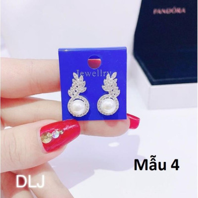 Bông tai bạc khuyên nụ thời trang MS75